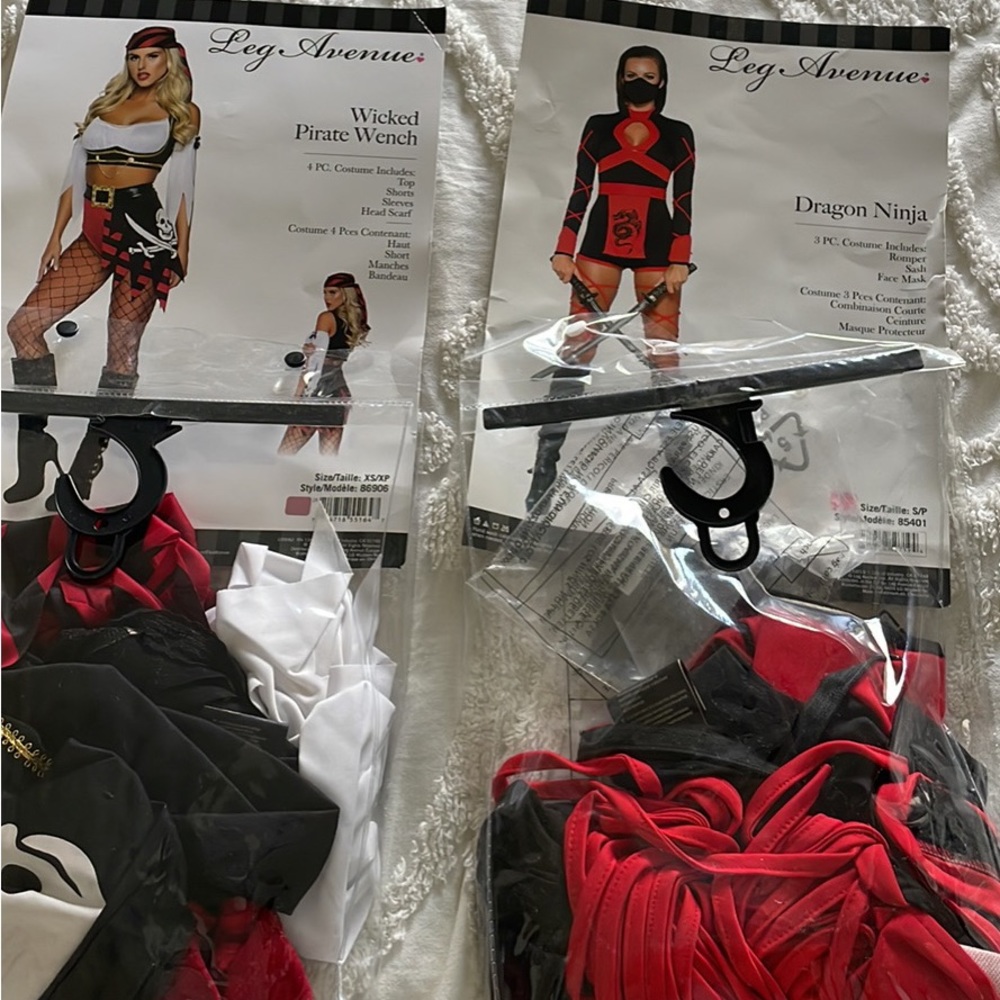 Halloween Costume Women. Selling each for $50. Both for $90.